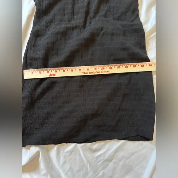 Coquette Whimsigoth Y2K Black Lines Bodycon Minidress Women’s Size Medium - Picture 8 of 10